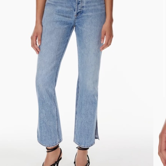 NWT Aritzia Denim Forum Joni Split - High Rise Loose Jeans 26 x 28 - Picture 2 of 10